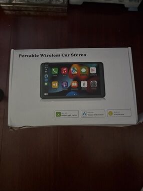 Portable Wireless Car Stereo Head Unit - Black